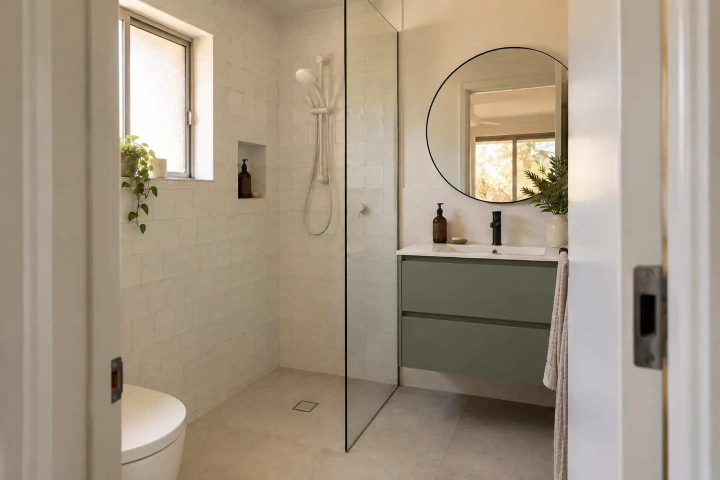 Completed bathroom renovation, Bankstown